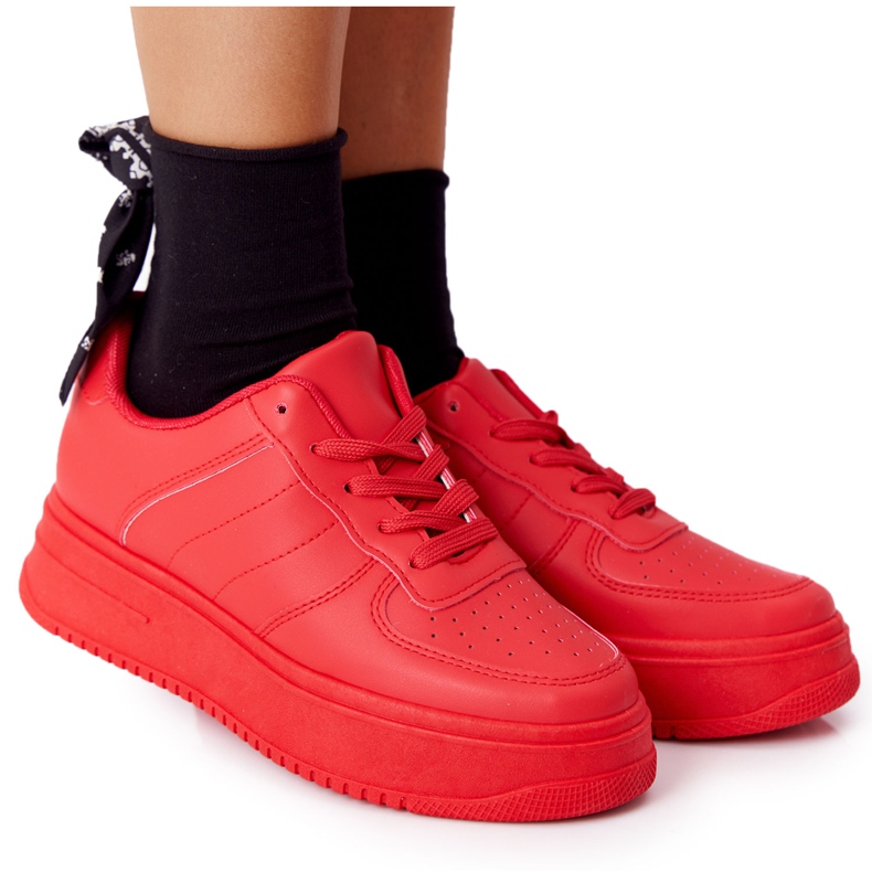 PS1 Chaussures de sport pour femmes sur la plate-forme rouge This Is Me