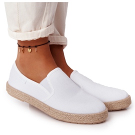 Espadrilles Sur Semelle Tressée Big Star DD274015 Blanc