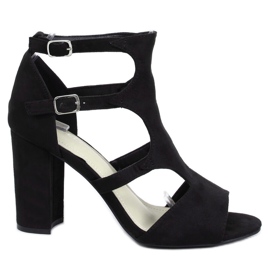 Sandales à talons noires 168-231 Noir le noir