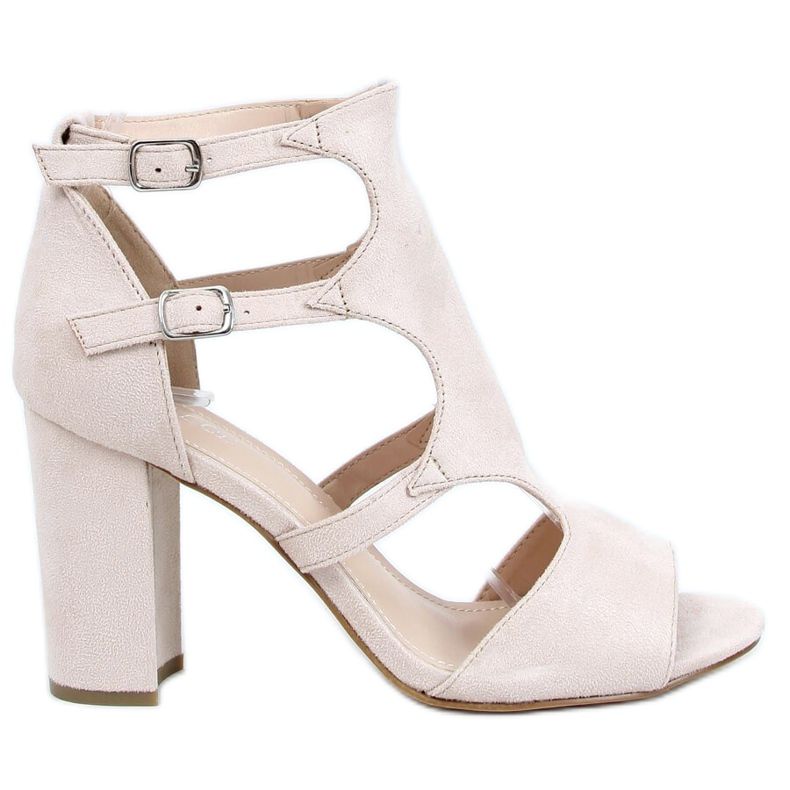 Sandales à talons beiges 168-231 Beige