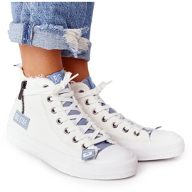 Baskets Montantes Femme Big Star HH274160 Blanc bleu