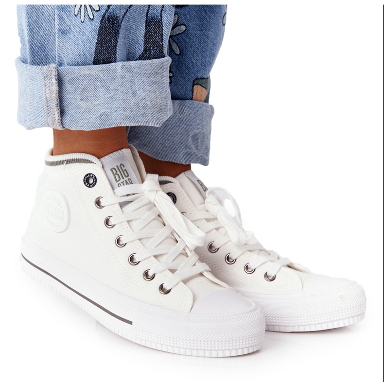 Baskets Hautes Femme Big Star HH274149 Blanc blanche Baskets Hautes Femme Big Star HH274149 Blanc blanche