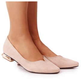 Mocassins à Talons Dorés Vinceza 21-10601 Beige Mocassins à Talons Dorés Vinceza 21-10601 Beige