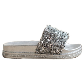 Seastar Pantoufles De Cristal De Mode gris Seastar Pantoufles De Cristal De Mode gris