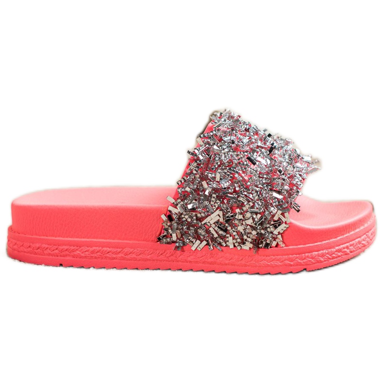 Seastar Pantoufles De Cristal De Mode rouge rose