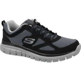 Chaussure Skechers Burns Agoura M 52635-BKGY noir
