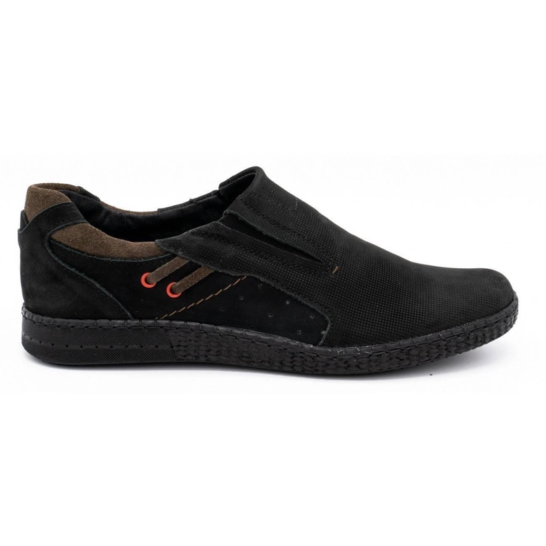 KOMODO Mocassins homme noirs 862L le noir