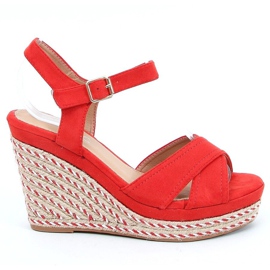 Sandales compensées rouges WH-255 Rouge Sandales compensées rouges WH-255 Rouge