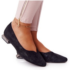 Ballerines Sur Talon Argent Vinceza 21-10601 Noir multicolore
