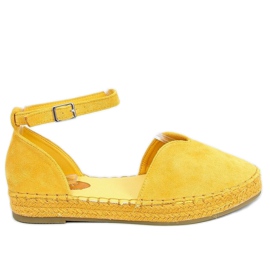 Espadrilles pour femmes avec une coupe en miel 1219 Jaune