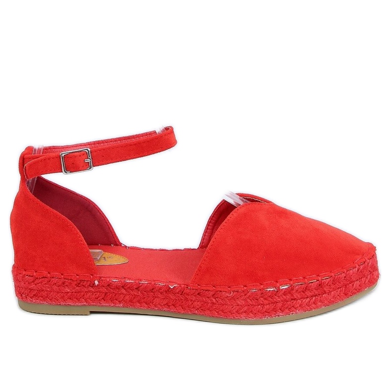 Espadrilles pour femme avec une coupe rouge 1219 Red