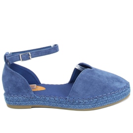Espadrilles bleues avec une coupe 1219 Bleu