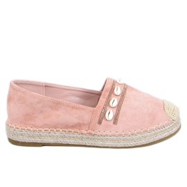 Espadrilles à coquillages roses 6771 Rose