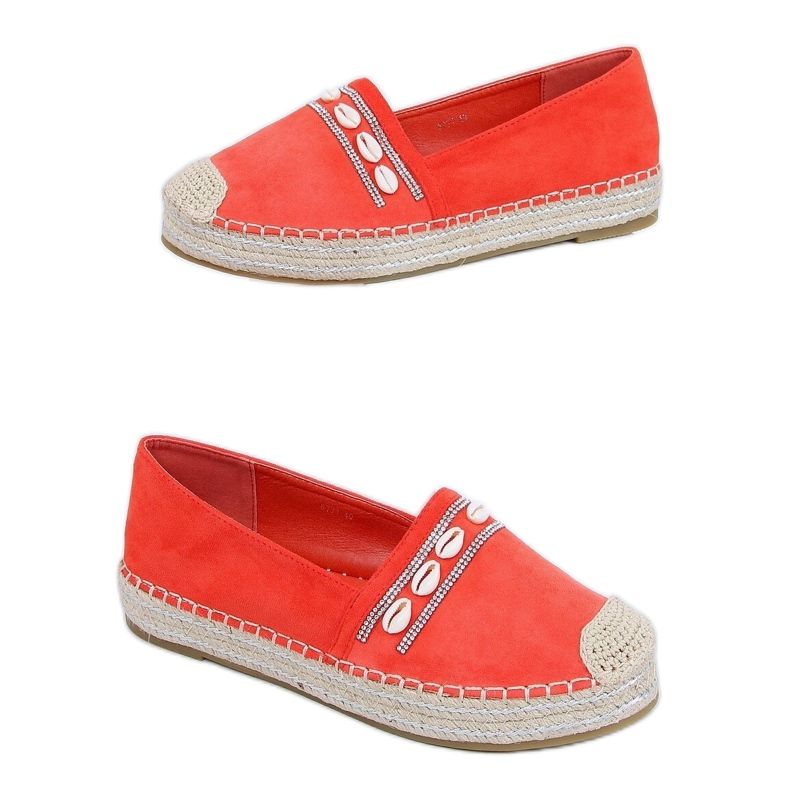Espadrilles à coquillages orange 6771 Orange Espadrilles à coquillages orange 6771 Orange