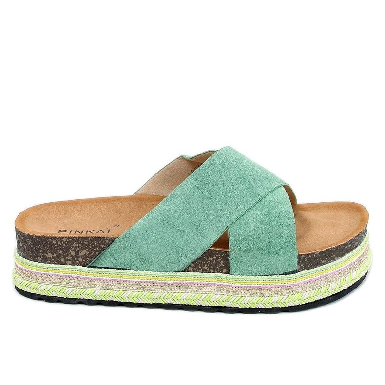 Chaussons en liège vert LS016 Vert