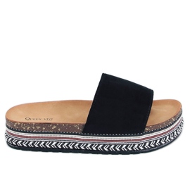 Chaussons liège noir 218-211 Noir