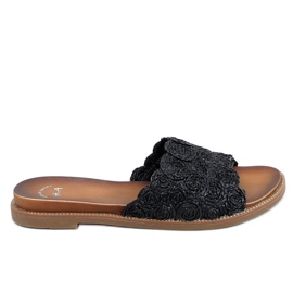 Chaussons noirs pour femmes H006 Noir