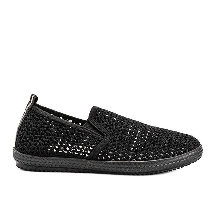 Baskets noires ajourées Mallory le noir