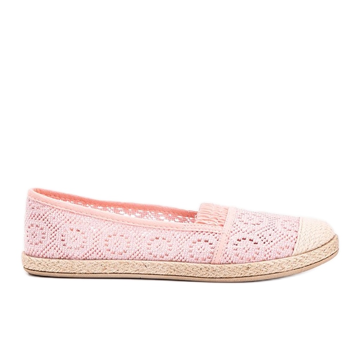 Espadrilles en tissu rose Laney Espadrilles en tissu rose Laney