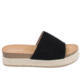 Chaussons Espadrilles Noir 10-215 Noir le noir