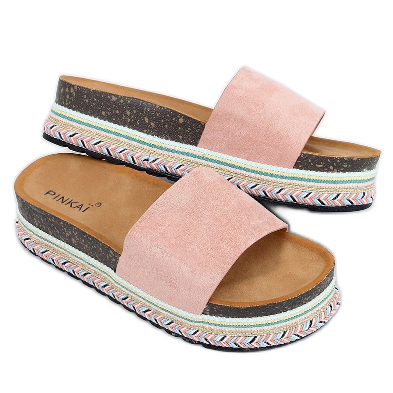 Chaussons en liège rose LS015 Rose