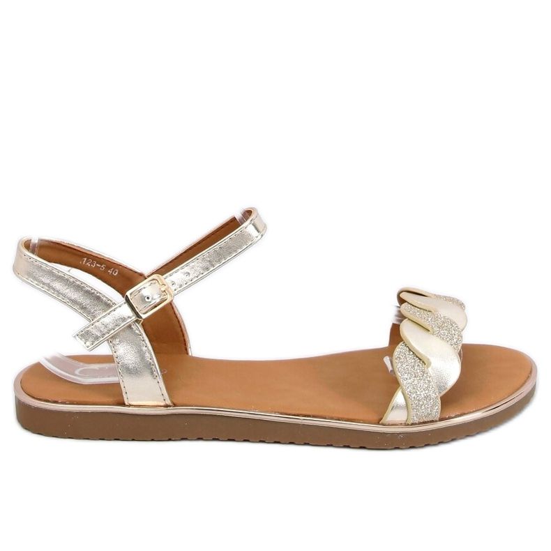 Sandales pour femmes dorées 123-5 Or d'or