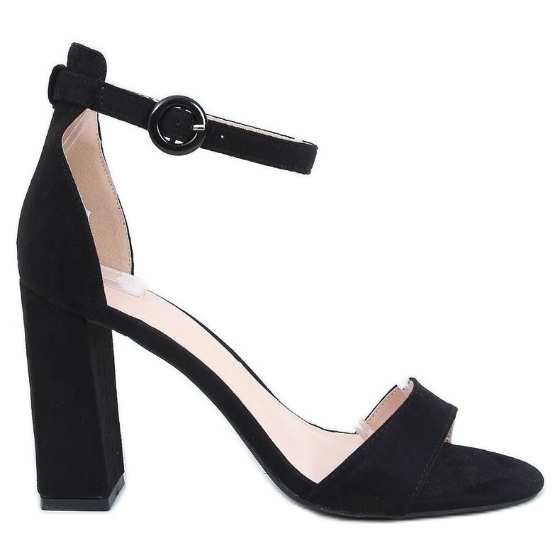 Sandales à talons noires A12-06 Noir le noir