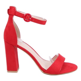 Sandales à talons rouges A12-06 Rouge Sandales à talons rouges A12-06 Rouge