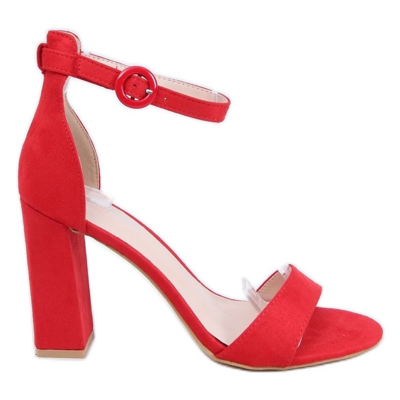 Sandales à talons rouges A12-06 Rouge