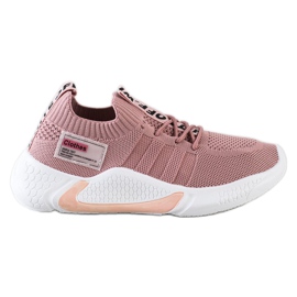 ARTIKER Chaussures de sport roses et blanches