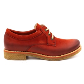 ButBal Chaussures cuir femme 656B rouge