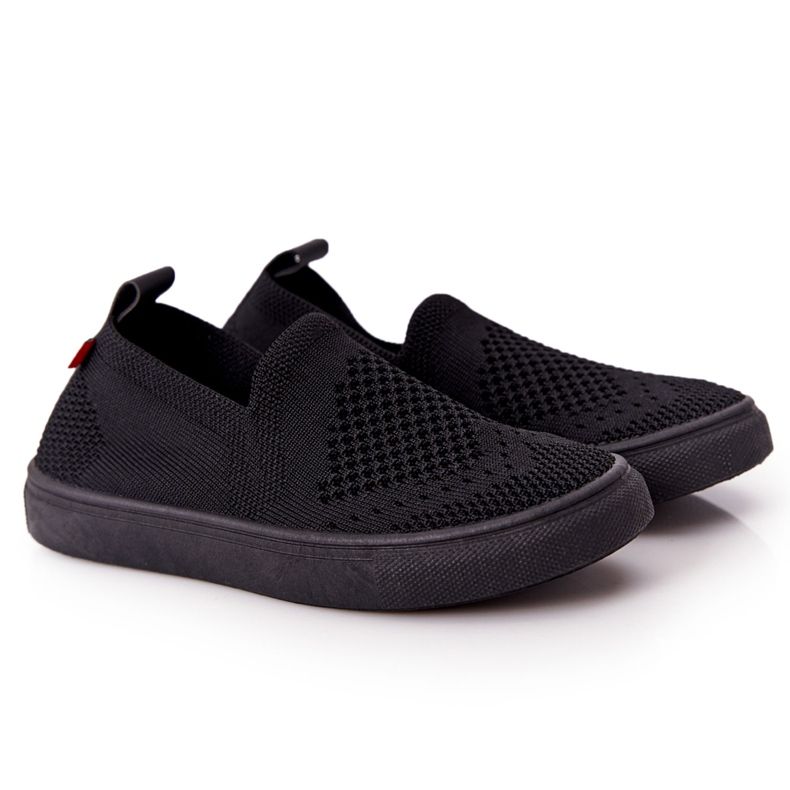 Baskets Slip-On Big Star HH374107 pour enfants noires le noir Baskets Slip-On Big Star HH374107 pour enfants noires le noir
