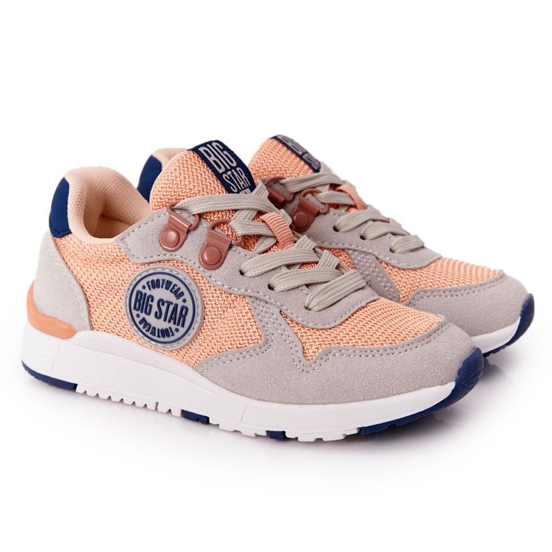 Chaussures de sport pour enfants en mousse à mémoire Big Star HH374180 Orange Chaussures de sport pour enfants en mousse à mémoire Big Star HH374180 Orange