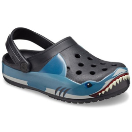 Crocs pour enfants Fun Lab Shark Band Clg K noir 206271 001 le noir