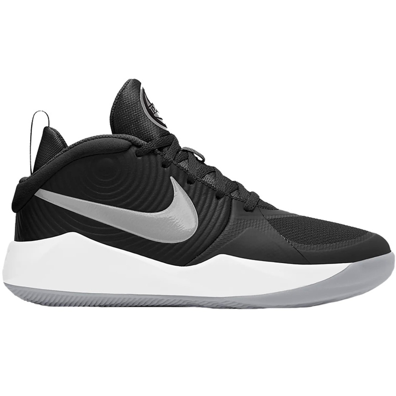 Nike Team Hustle D 9 noir-gris-blanc AQ4224 001 chaussures pour enfants le noir le noir