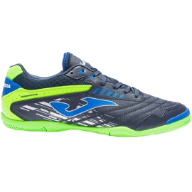 Chaussures de football Joma Maxima 2103 Sala En noir-vert-bleu le noir le noir
