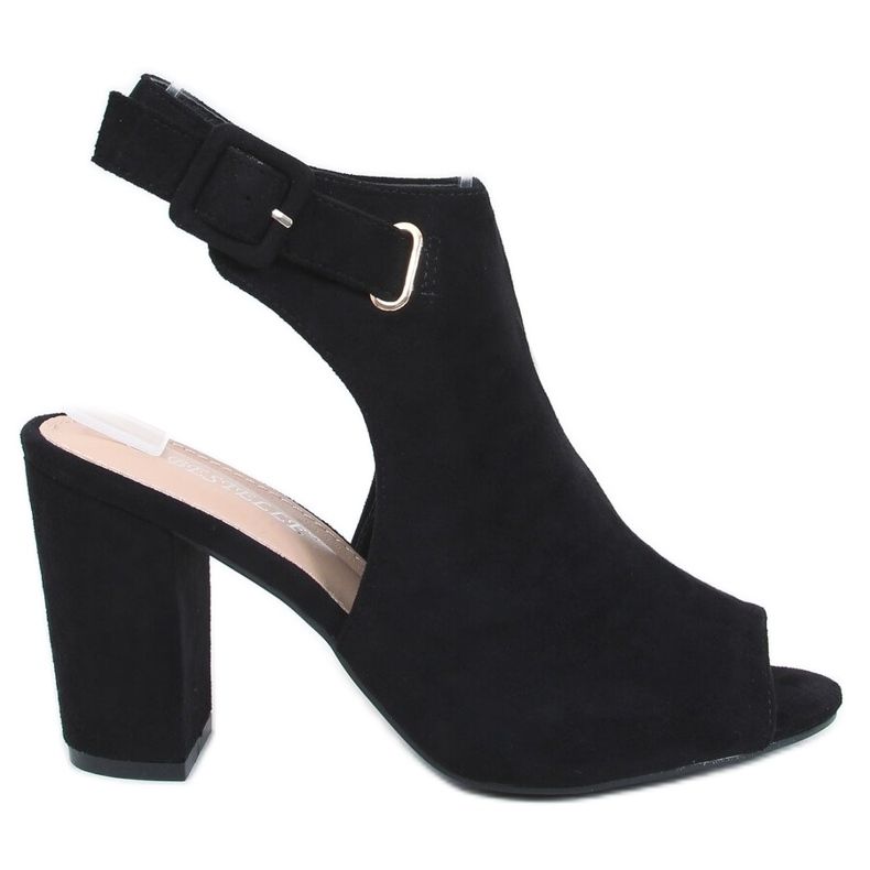 Sandales à talons noires 100-1001 SA-2 Noir le noir