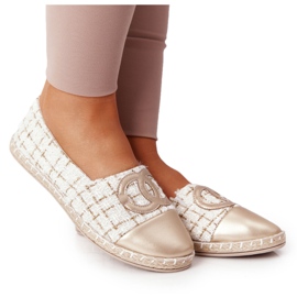 EVE Espadrilles dorées pour femmes élégantes Be My Love beige EVE Espadrilles dorées pour femmes élégantes Be My Love beige
