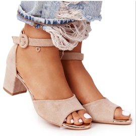 Sandales Talons Hauts Daim Vinceza 21-20100 Beige Sandales Talons Hauts Daim Vinceza 21-20100 Beige