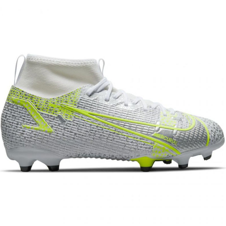 Nike Mercurial Superfly 8 Academy FG / MG Jr CV1127 107 chaussures de football gris argent