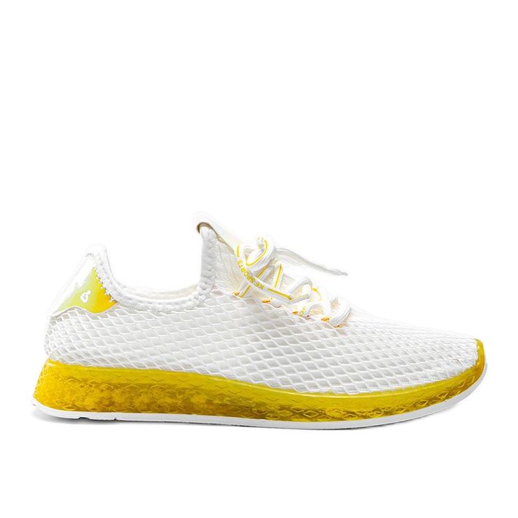 Chaussures à enfiler Marley blanches et jaunes