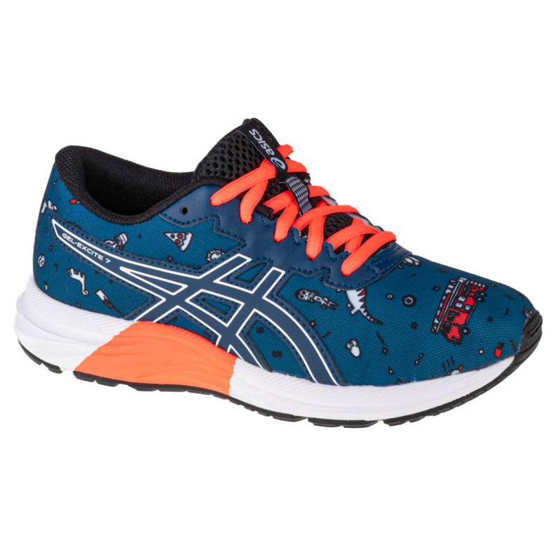 Asics Gel-Excite 7 Gs Jr 1014A181-401 bleu Asics Gel-Excite 7 Gs Jr 1014A181-401 bleu