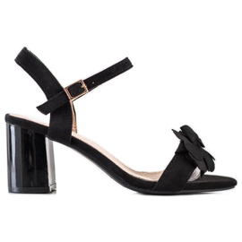 S. BARSKI Sandales Avec Fleur S.BARSKI noir