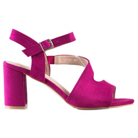 S. BARSKI Sandales à talons à la mode par S.BARSKI rose
