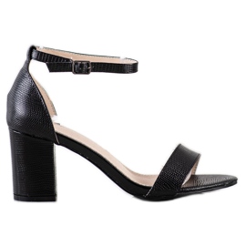 Goodin Sandales classiques à talons hauts noir