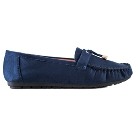 SHELOVET Mocassins décontractés bleu marine