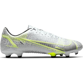 Nike Mercurial Vapor 14 Academy FG / MG CU5691 107 chaussures de football argent