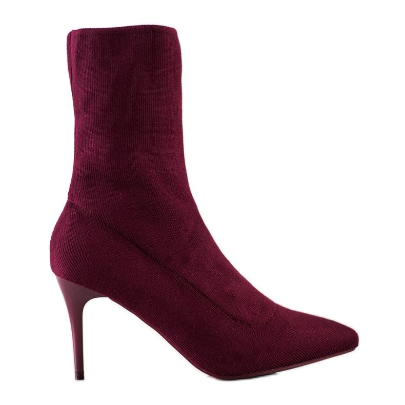 Sabatina Bottes de printemps sur un talon haut rouge