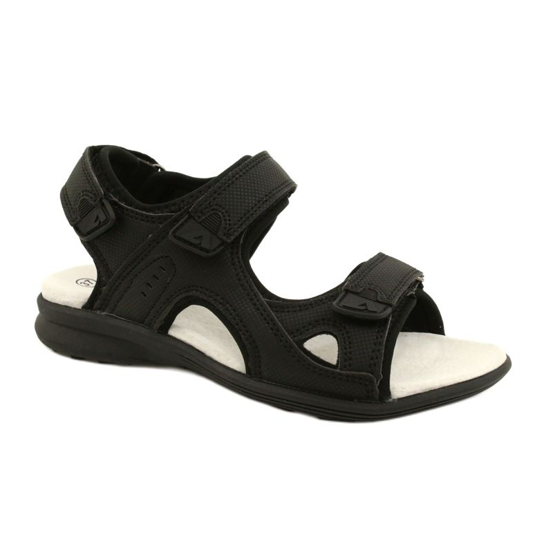 American Club Sandales de sport Insert en cuir HL09 / 21 Noir le noir