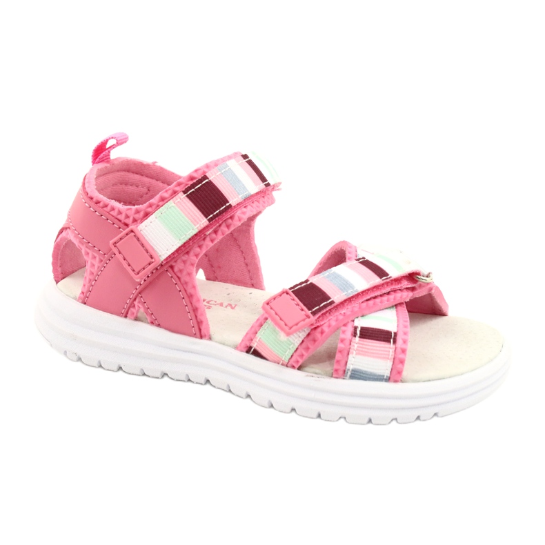 American Club Sandales en cuir des filles insérer le club arman rose rl44 / 21